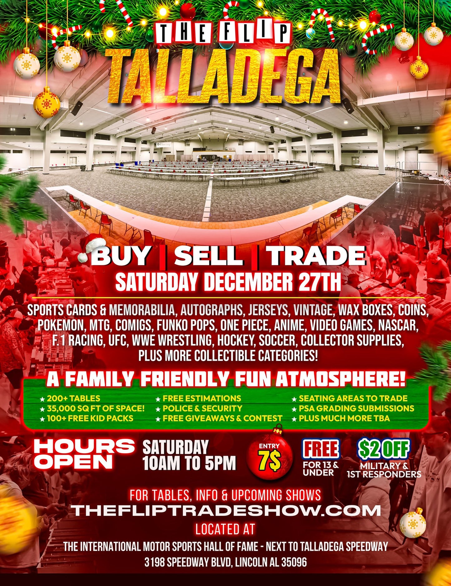 Vendor Space Talladega AL December 27 2025