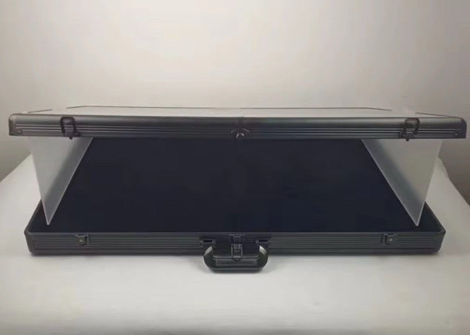 The Flip Display Case with Risers and Key