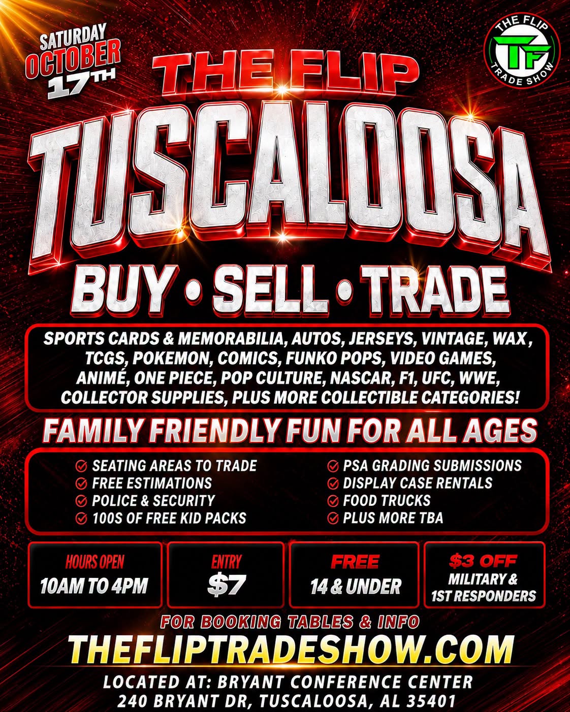 Vender Space Tuscaloosa Oct  2026