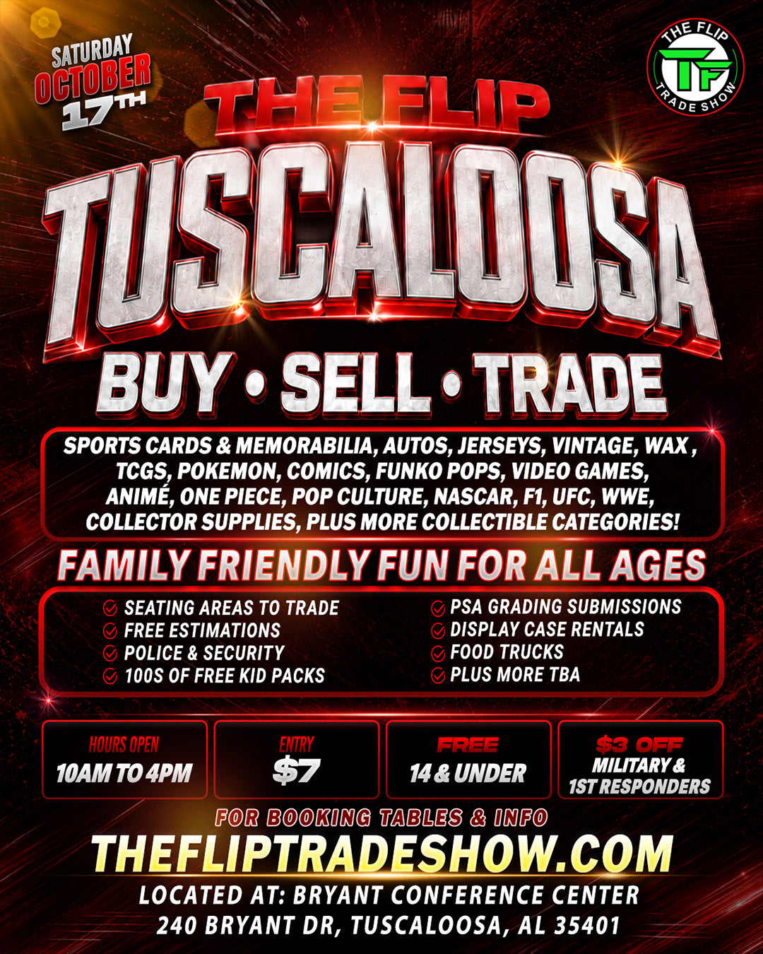 Vender Space Tuscaloosa Oct 3rd 2026