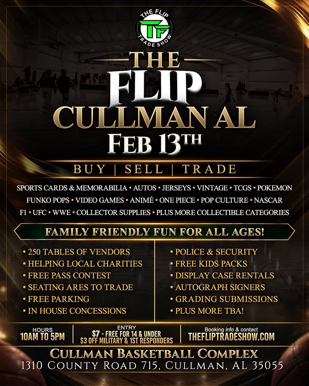 Vender Space Cullman AL Feb 13 2027
