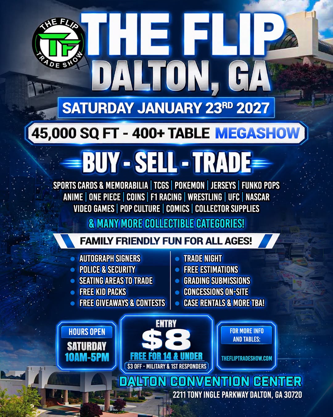 Vender Space Dalton GA Jan 23 2027
