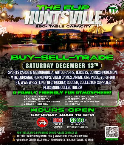 Vendor Space Huntsville AL December 13 2025