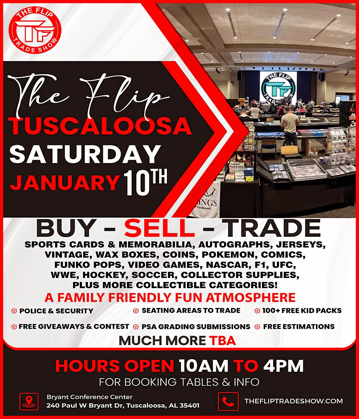 Vendor Space Tuscaloosa AL January 10 2026